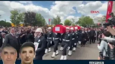 Şehit Polis Memurları İçin Resmi Tören Düzenlendi