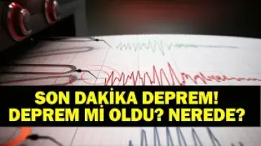 17 Mayıs 2026 Pazar Günü Sivas'ta Deprem Meydana Geldi