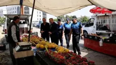 Akdeniz Belediyesinden Pazarlarda Etiket ve Tartı Denetimi