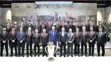 Cumhurbaşkanı Erdoğan, Galatasaraylıları Kabul Etti