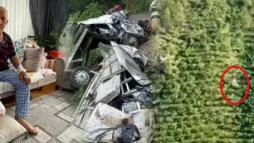 Giresun'da Sarp Araziden Yuvarlanan Kamyonet Kazasında Yaralılar Kurtuldu