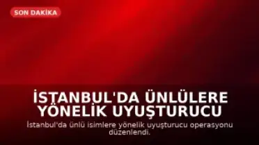 İstanbul'da Ünlülere Yönelik Uyuşturucu Operasyonu: 25 Kişi Gözaltına Alındı