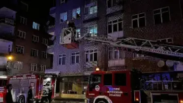 Kayseri'de 4 Katlı Binanın Bodrumunda Çıkan Yangın Söndürüldü