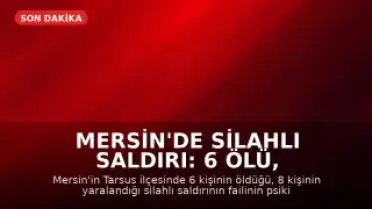 Mersin'de Silahlı Saldırı: 6 Ölü, 8 Yaralı - Saldırganın Psikiyatrik Geçmişi Ortaya Çıktı