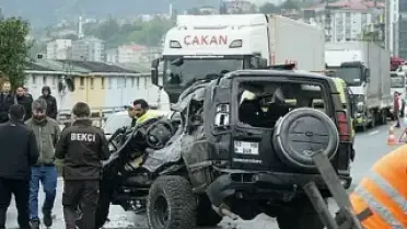 Rize'de Trafik Kazası: 1 Ölü, 7 Yaralı