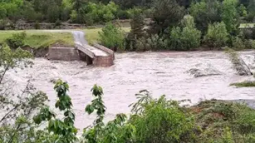 Tokat'ta Yağışlar Nedeniyle Köprüde Hasar Oluştu