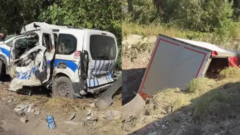 İzmir Bornova'da freni patlayan tırın neden olduğu kazada ölü ve yaralılar var