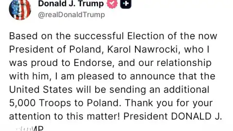 Trump: Polonya'ya 5 Bin Ek Asker Gönderilecek