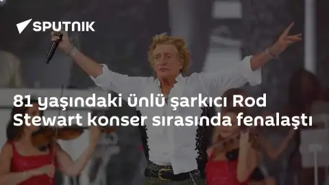 Ünlü Şarkıcı Rod Stewart Konser Sırasında Sağlık Sorunu Yaşadı