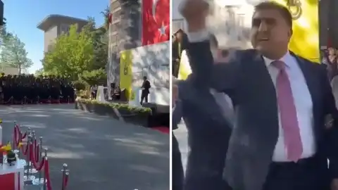 İstanbul Erkek Lisesi'nde Mezuniyet Töreninde Öğrenci Protestosu