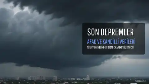 27 Temmuz 2026 AFAD ve Kandilli Rasathanesi Son Depremler Listesi
