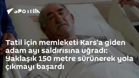 Kars'ta Ayı Saldırısına Uğrayan Vatandaş Yaralandı