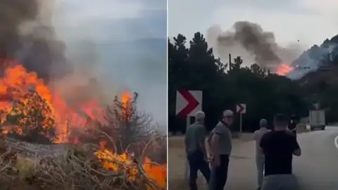 Isparta Eğirdir'de Orman Yangını: Alevler Ormanlık Alana Sıçradı