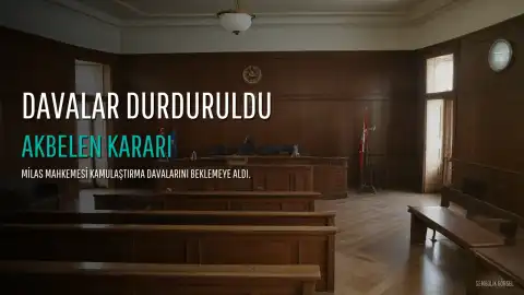 Milas 2. Asliye Hukuk Mahkemesi Kararı: Akbelen'deki El Koyma ve Bedel Tespit Davaları Durduruldu