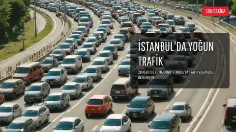 28 Ağustos Cuma İstanbul'da Trafik Durumu: Yoğunluk Beklenen İlçeler ve Yollar