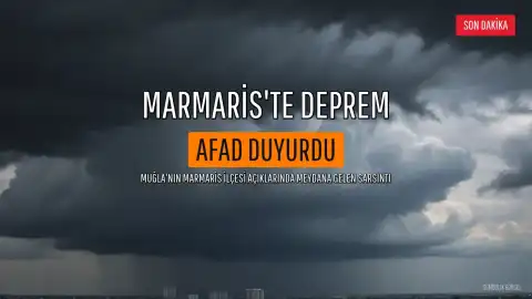 AFAD Duyurdu: Marmaris Açıklarında 4.1 Büyüklüğünde Deprem