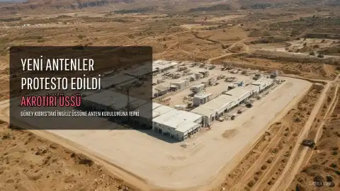 Akrotiri'ye 32 Yeni Anten Kurulumu Protesto Edildi