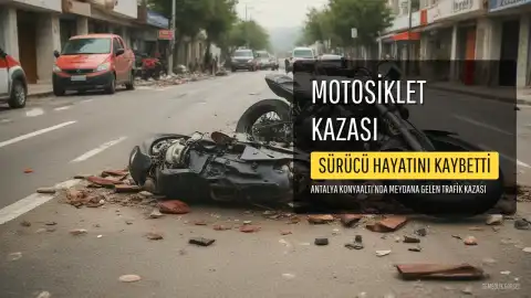 Antalya'da Motosiklet Kazasında Bir Kişi Hayatını Kaybetti