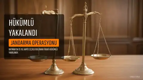 Batman'da 15 Yıl Hapis Cezası Bulunan Firari Hükümlü Yakalandı