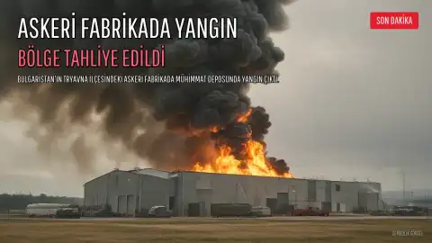 Bulgaristan'da Askeri Fabrikada Yangın: Bölge Tahliye Edildi