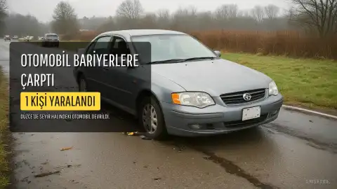 Düzce'de Trafik Kazası: 1 Yaralı