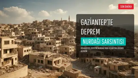 Gaziantep'te Deprem: Nurdağı'nda 4.5 Büyüklüğünde Sarsıntı