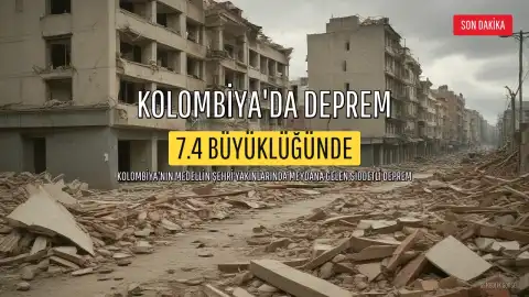 Kolombiya'da 7.4 büyüklüğünde deprem: Medellin ve çevresinde hasar oluştu