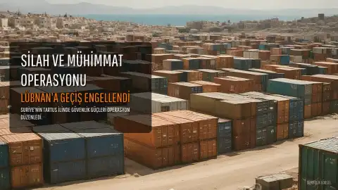 Tartus'ta Silah ve Mühimmat Operasyonu: Lübnan'a Geçiş Engellendi