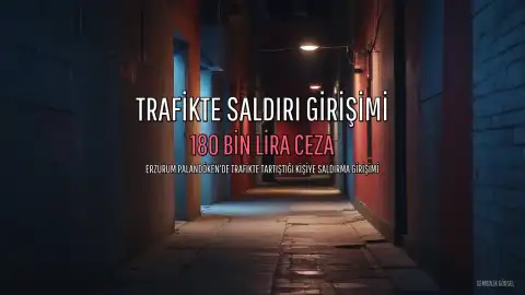 Trafikte Saldırı Girişimi Sürücüsüne 180 Bin Lira Ceza