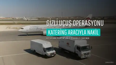 Trump'ın İran Tehdidi Nedeniyle Gizli Uçuş İçin Katering Aracıyla Saklandığı İddiası
