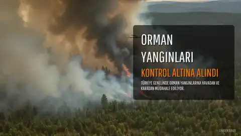 Türkiye Genelinde 260 Yangına Müdahale Edildi, 258'i Kontrol Altına Alındı
