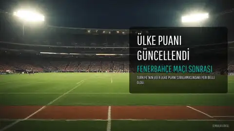 UEFA Ülke Puanı Sıralaması Güncellendi: Fenerbahçe'nin Lyon Maçı Sonrası Türkiye'nin Yeni Sıralaması