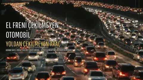 Adana'da El Freni Çekilmeyen Otomobil Yayayı Ezmekten Son Anda Kurtuldu