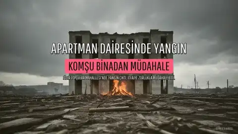 Iğdır'da Apartman Dairesinde Çıkan Yangına Komşu Binadan Müdahale Edildi