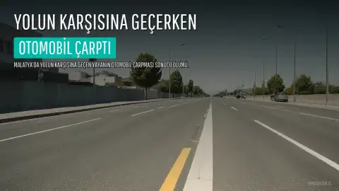 Malatya'da Karşıdan Karşıya Geçerken Hayatını Kaybetti: Kaza Anı Kamerada