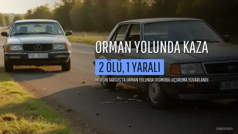 Mersin'de Orman Yolunda Meydana Gelen Kazada 2 Kişi Hayatını Kaybetti, 1 Kişi Yaralandı