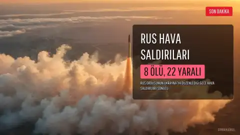 Rus Hava Saldırılarında 8 Kişi Hayatını Kaybetti, 22 Kişi Yaralandı