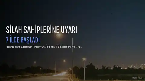 Silah Sahiplerine SMS'li Uyarı: 7 İlde Başladı
