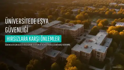 Üniversitede Hırsızlara Karşı Dizüstü Bilgisayar, Telefon ve Bisikletinizi Koruma Yöntemleri