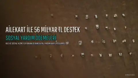 Aile ve Sosyal Hizmetler Bakanlığı'ndan Ailekart Uygulaması: 56 Milyar TL'lik Destek Sağlandı