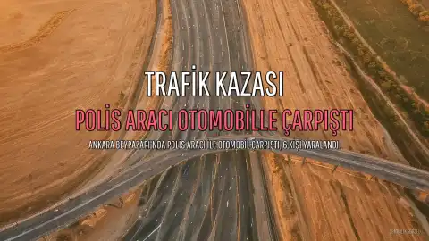 Ankara Beypazarı'nda Trafik Kazası: 3'ü Polis 6 Yaralı