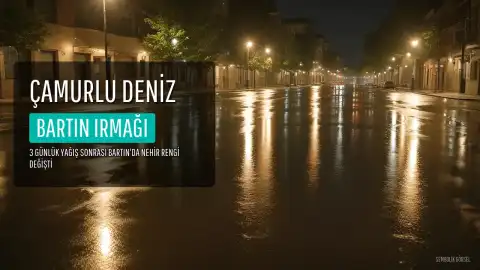 Bartın Irmağı'nın Taşıdığı Çamur Denizi Kahverengiye Boyadı