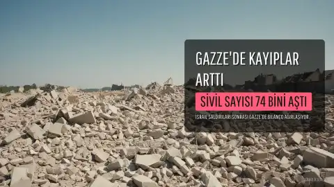 Gazze'de Ölen Sivil Sayısı 74 Bini Aştı