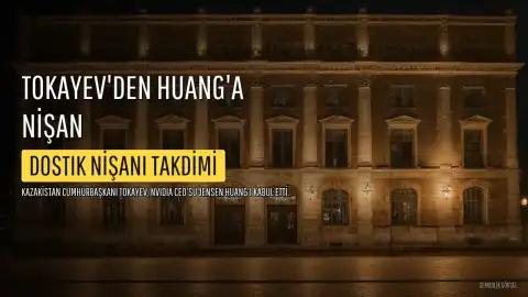 Kazakistan Cumhurbaşkanı Tokayev, NVIDIA CEO'su Jensen Huang'a Dostık Devlet Nişanı Verdi