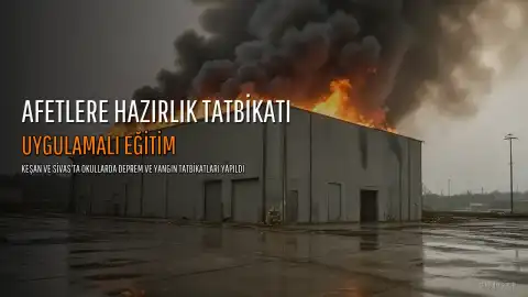 Keşan'da Okullarda Deprem ve Yangın Tatbikatı: Afet Bilinci Uygulamalı Olarak Kazandırıldı