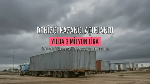 Sadece 6 Ay Çalışıp Yılda 3 Milyon Lira Kazanan Denizci Mesleği Göz Dolduruyor