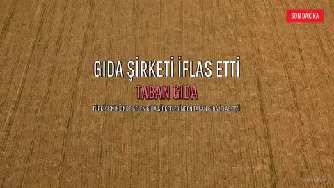 Taban Gıda İflas Etti: Konkordato Talebi Reddedildi