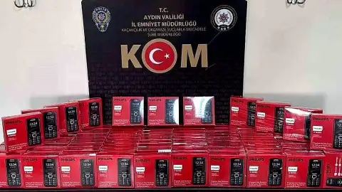 Aydın'da IMEI Kaydı Olmayan 100 Cihaza El Konuldu