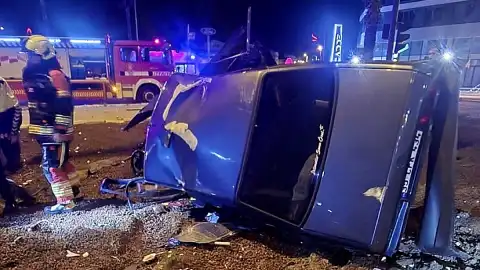 Bandırma'da Meydana Gelen Trafik Kazasında Bir Kişi Yaralandı