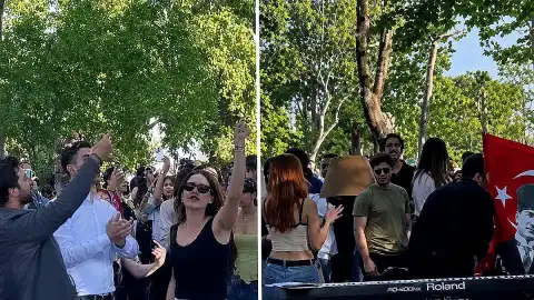 Bilgi Üniversitesi Öğrencileri Kararın Geri Alınmasını Kampüste Kutladı